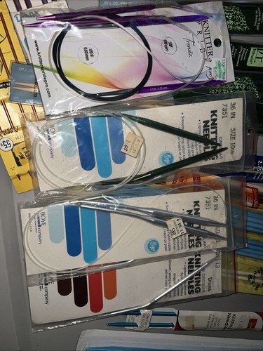 LOT of Knitting Needles Clover Bamboo Circular Bates Hero 25+ Pair New In Pack - Picture 7 of 8