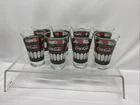 Vintage Set Of (8) Coca Cola Libbey Tiffany’s Stained Glass Style Glasses