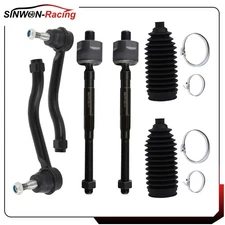 6 Pcs For Nissan Murano 2009-2012 20103 2014 Front Inner And Outer Tie Rod Ends