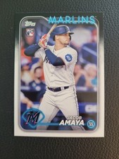 Jacob Amaya Rookie base 2024 Topps Series 1 #144 RC Miami Marlins