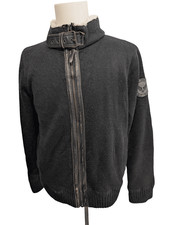 Blouson Schott NYC Vintage M Sherpa Cuir Laine USMC Style Harrington