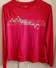 Nice Athletic Works 'Chase The Dream' Red Lg. Sleeve T-Shirt Girls Sz. XXL 16/18