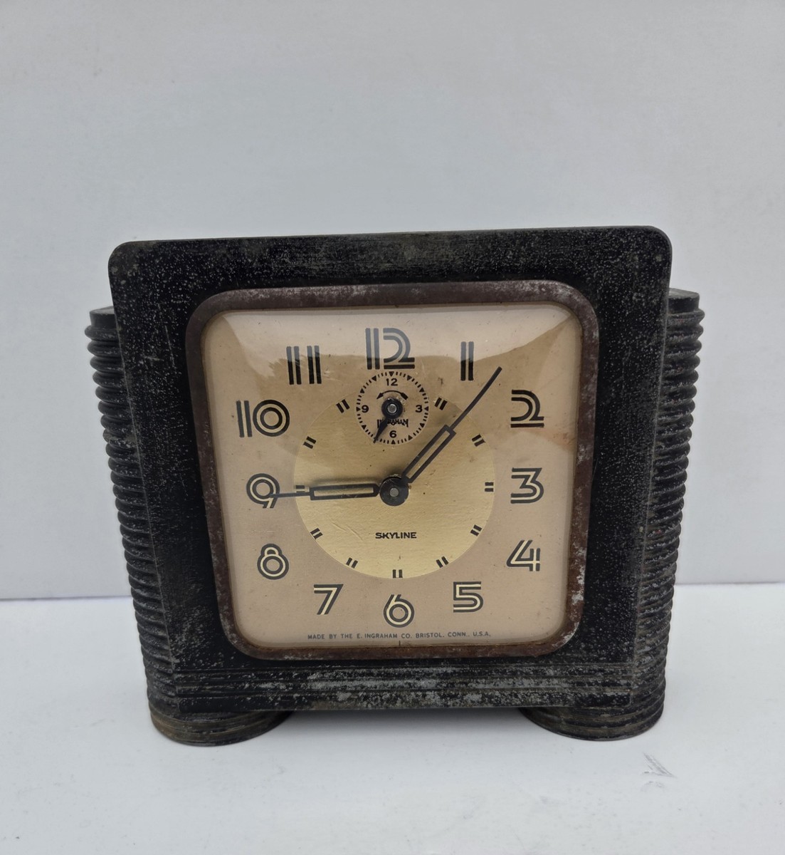 イングラハム目覚ましとけい Vintage Ingraham 'Skyline' Alarm Clock - For Parts Only | eBay