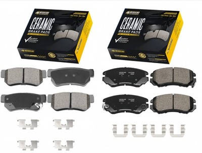 Front Rear Ceramic Brake Pads for 2005- 2009 Hyundai Tucson 2.0L 2.7L OE Spec