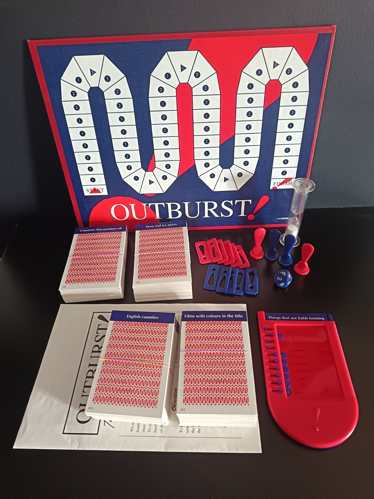 Vintage Parker! Outburst Complete Board Game