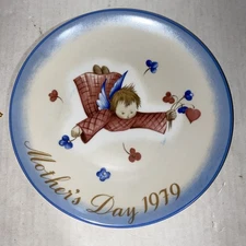 1979 Mothers Day Plate by Sister Berta Hummel Schmid Cherub's Gift Original Box 