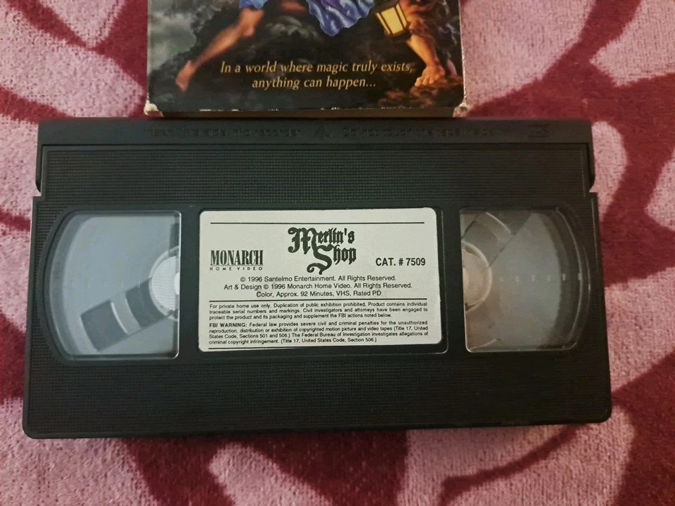 RARE Merlin’s Shop of Magical Wonders VHS Tape Fantasy Sci-Fi Magic Tested - Image 3 of 4