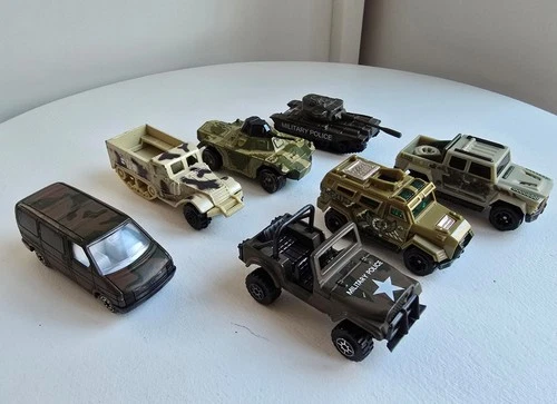 Job Lot Vintage Modern Matchbox Rolamatic, Welly Other Diecast Military Vehicles