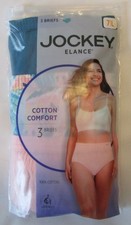 Jockey Elance 100 Cotton Brief Underwear - Women's Size 7 Brand New