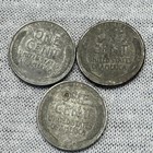#3O: (New Low $) Set of 3 1943 Rare Steel Lincoln Wheat Cent-You Grade-Bid Now — photo 2