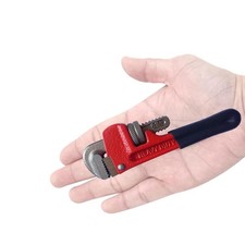 Chiave per tubi piccola 6 pollici dritta regolabile mini chiave per tubi resistente per...