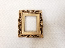Miniature Picture Frame Large Fancy Gold for Painting for Dollhouses 1:12