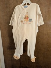 Vintage Disney Baby Pooh Sleeper/Blanket Set Size 6 Months Light Yellow New