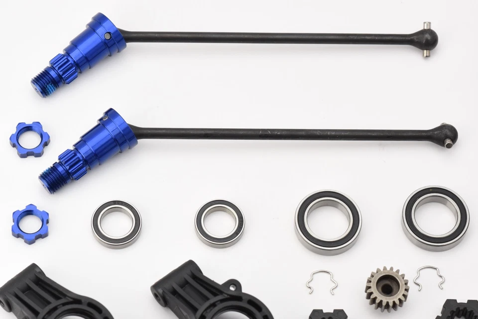 Fits Traxxas X-MAXX DRIVESHAFTS Stub Axles Carriers Wheel Hubs Bearings Links - Image 3 of 4