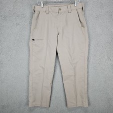 5.11 Tactical Stryke Pants Mens 34x30 Khaki Ripstop Utility Elastic Waist