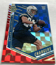 2018 Donruss Elite Football Dylan Cantrell Chargers Red Squares RC #d 124/199
