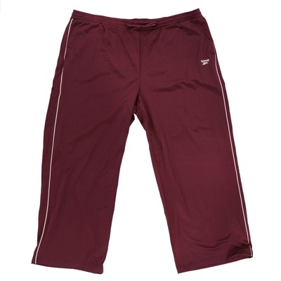 Reebok Women's Plus Size Jogger Pull-On Drawstring Athletic Classic Maroon New