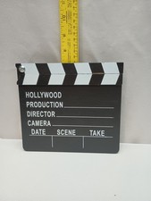 Hollywood Movie Film Director's Slateboard Clapper Clapperboard Prop, HOME, PLAY