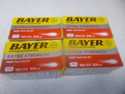 Bayer Extra Strength 500 Mg  100 Count Lot 4
