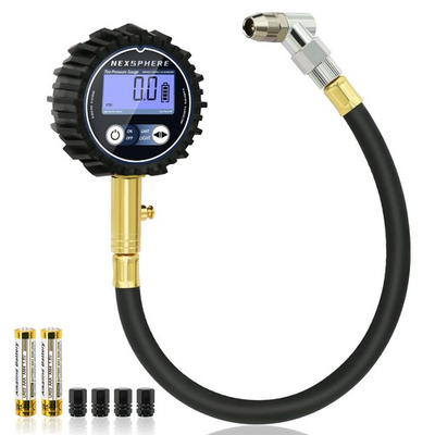 #ad 200 PSI Digital Tire Pressure Gauge – Heavy Duty Pressure Gauge for Tires Ac... $14.24