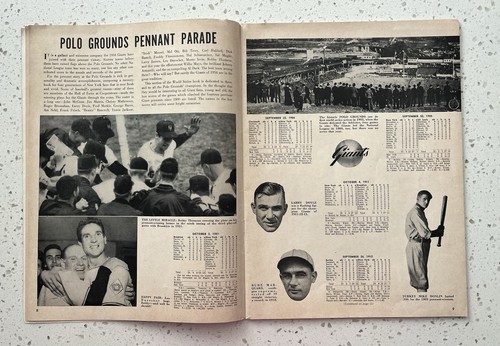 1954 World Series Program Giants Version Unscored - Picture 5 of 14