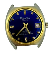 Vintage WORKING Hormilton Watch Blue Electra Manual Wind Watch Repair Project