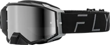 FLY RACING 37-51908 ZONE PRO GOGGLE BLACK/GREY W/ BLACK MIRROR/SMOKE LENS