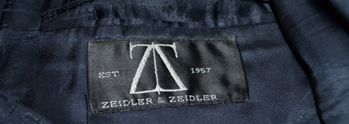 Zeidler und Zeidler Marine Nadelstreifen Herren Anzug Jacke Sport Mantel Double 42R - Bild 1 von 8