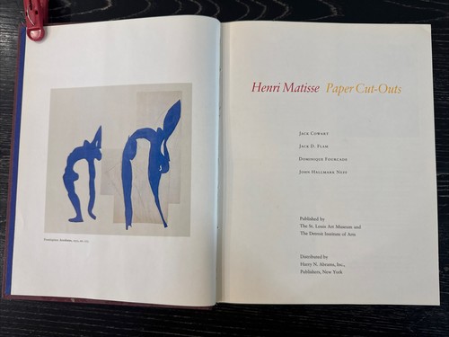 Henri Matisse ~ Paper Cut-Outs, 1977 HC/DJ/Illust PO-VG++ - Picture 5 of 14