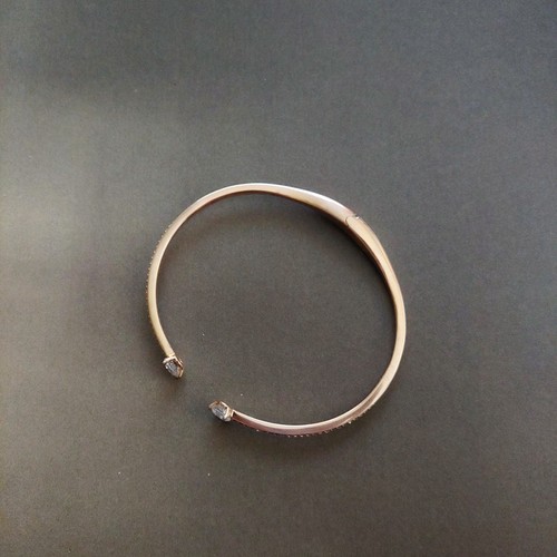 Nadri CZ Copper Tone Hinge Bracelet Stamped II N - Picture 6 of 6
