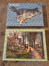 Lot of 2 FX Schmid PUZZLES 1,000 and 1,500-pcs. , New/Sealed