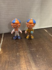 Lot Of 2 Blippi 3  Poseable Action Figures Blue Elephant Chef White Pilot 2019