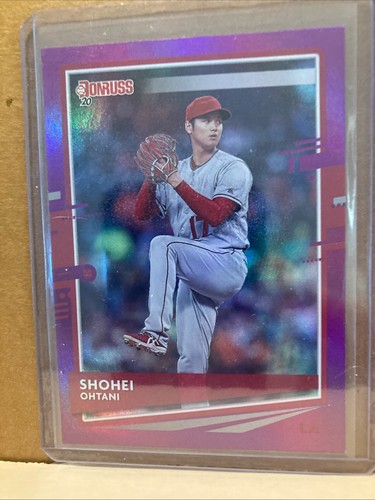 2020 Panini Donruss - Photo Variation Shohei Ohtani #94 Holo Purple Pitching