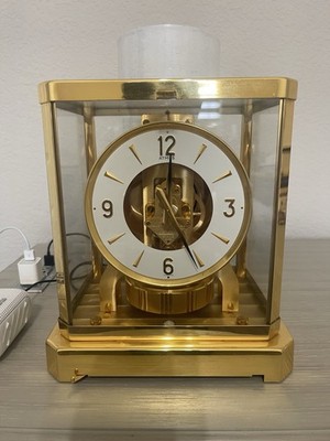 Atmos Clock Jaeger Lecoultre GOLD 15 Jewels Unadjusted Swiss Made