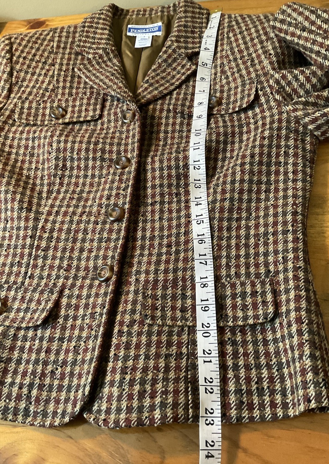 Pendleton Knockabouts Houndstooth Blazer Vintage … - image 7
