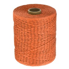 328 Yards Raffia Ribbon, 2mm Raffia Paper String for Wrapping, Orange