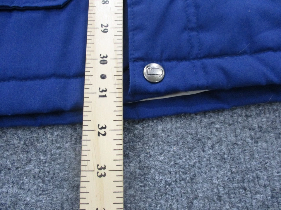 Chaqueta Woolrich De Colección Para Mujer L Azul Puffer Senderismo Aire Libre Hecha en EE. UU. Abrigo de Lluvia Foto 4 de 4