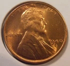 1940 D Uncirculated Lincoln Cent, (40DBU1)