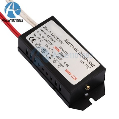 60W 120W 160W AC110V/220V To AC12V Halogen Lamp Light Electronic Transformer