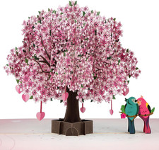 Cherry Blossom 3D Pop-Up Card - Romantic Wedding Valentine s Day Gift