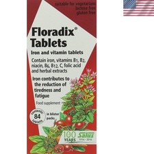 Floradix Iron 84's - Convenient 2 Pack of Unflavored Capsules for Energy Boost