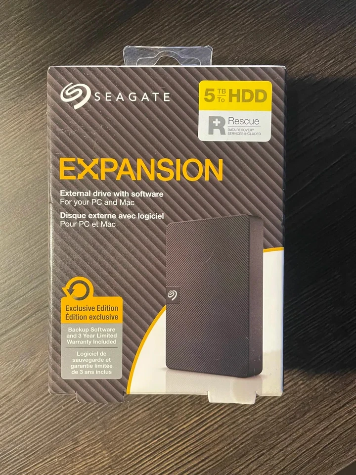 Seagate Expansion 5TB Portable Externe Festplatte -NEU- Schwarz (STKM5000400)