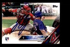 Signed Baseball Card Auto 2016 Topps Update #US24 Jett Bandy Los Angeles Angels