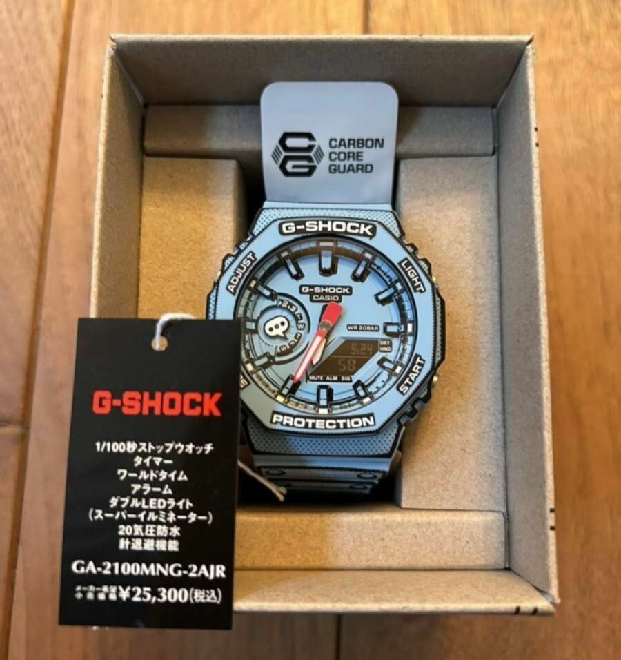 Casio G-SHOCK MANGA THEME GA-2100MNG-2AJR Men's Watch Octagon Blue