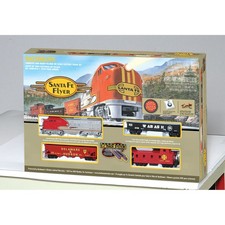 Bachmann Industries HO Santa Fe Flyer Train Set SF BAC00647 HO Sets