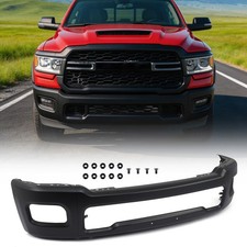 For Dodge Ram 1500 2025-2026 Steel Front Bumper Face Bar Cover Black Split Style For Dodge Ram 1500 2025-2026 Steel Front Bumper Face Bar Cover Black Split Style