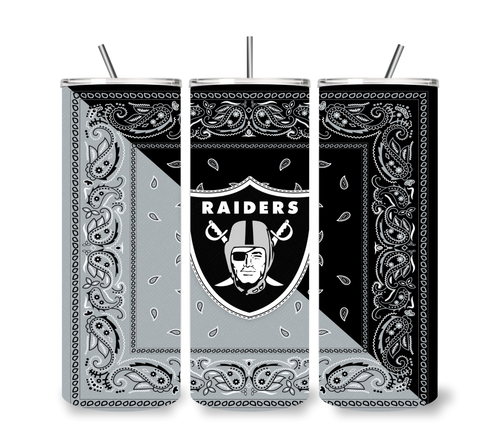 Football Eagle Raven Chief 20 OZ STAINLESS STEEL TUMBLER CUP +LID/STRAW - Picture 16 of 33