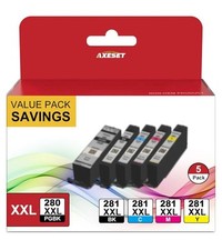 PGI-280XXL CLI-281XXL Ink Cartridges For Canon Black Cyan Magenta Yellow 01/26