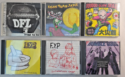 6 Mid 90's LA, CA Punk Ska CD's ~ Voodoo Glow Skulls, FYP, DFL, Less Than Jake +