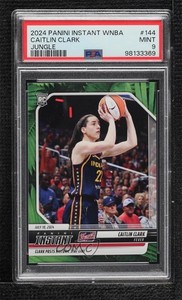 2024-25 Panini Instant WNBA Jungle /25 Caitlin Clark #144 PSA 9 MINT Rookie RC
